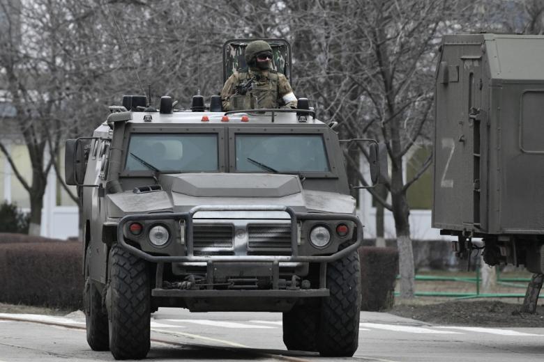 Военнослужащий РФ на территории Запорожской атомной электростанции