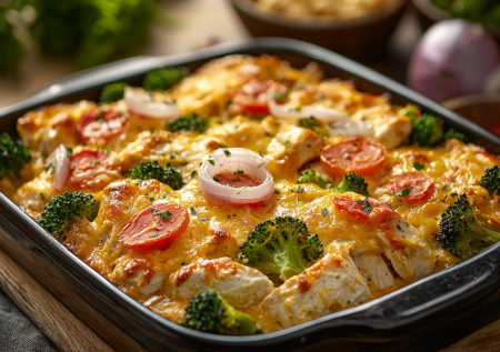 Фитнес-запеканка с курицей и брокколи! Худеть очень просто — пробуй