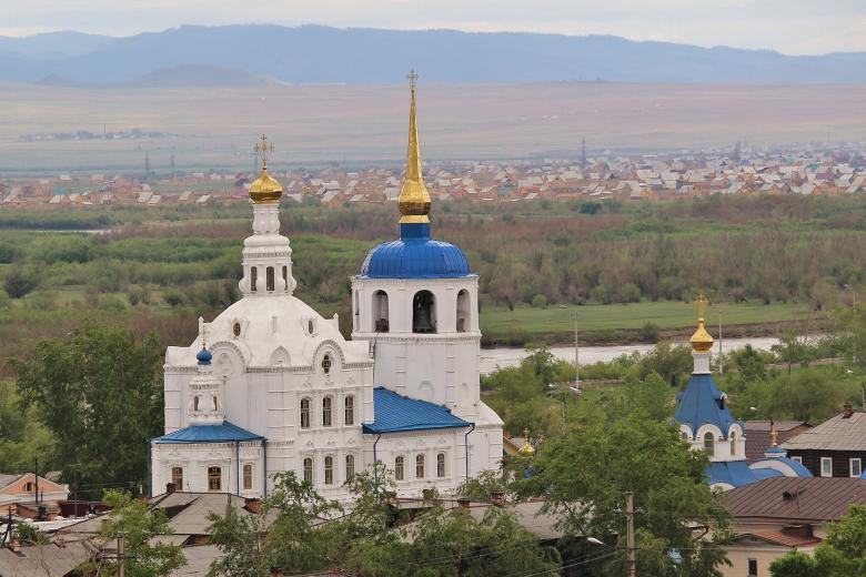 Свято-Одигитриевский Собор в Улан-Удэ. Бурятия, Сибирь