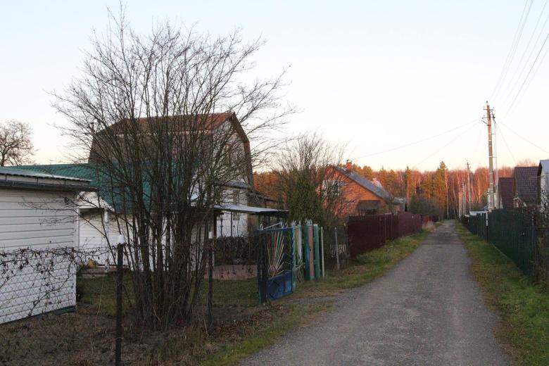 Грунтовая дорога среди дачных участков