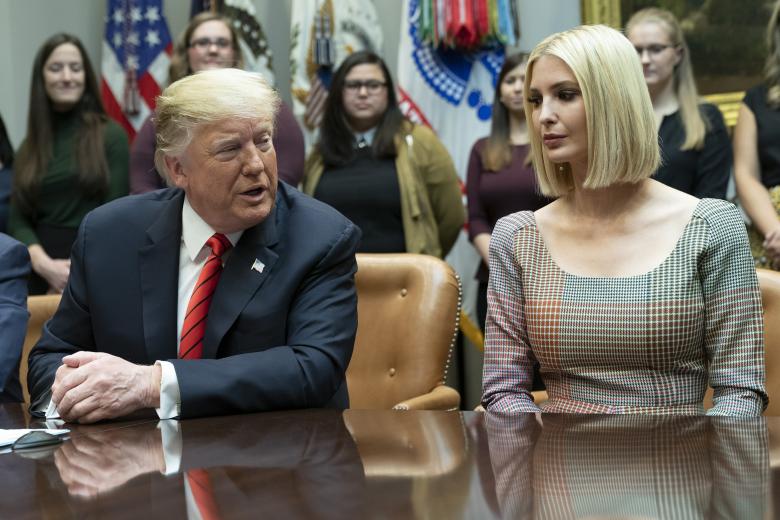 Дональд Трамп с дочерью Иванкой