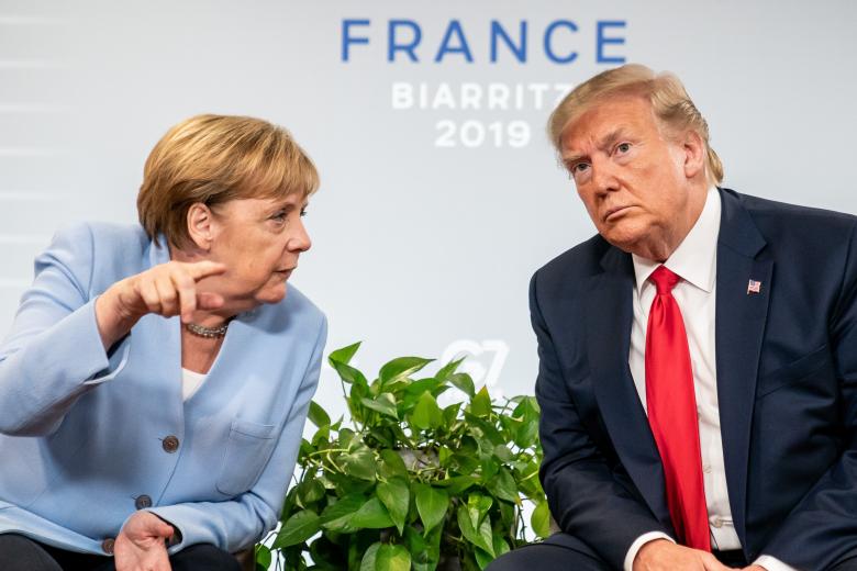 Ангела Меркель и Дональд Трамп