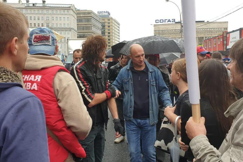 Игорь Тальков-младший на митинге КПРФ в Москве