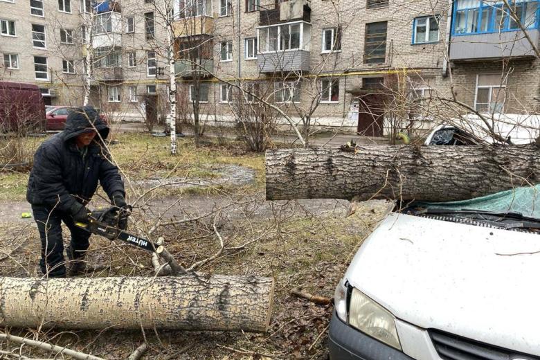 Последствия урагана в Барнауле