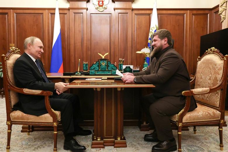 Президент России Владимир Путин и Рамзан Кадыров