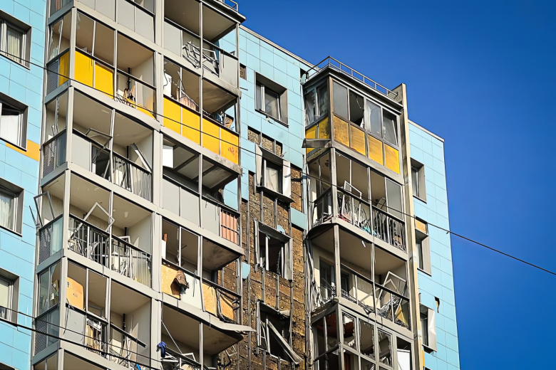 Последствия падения беспилотника в Раменском 