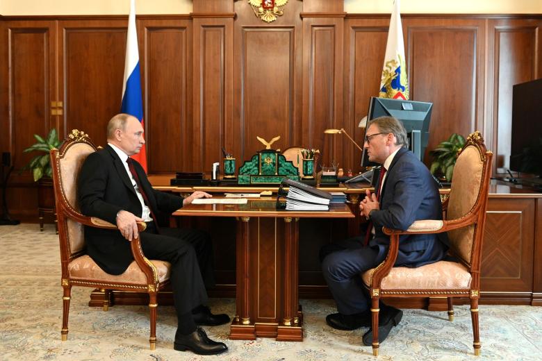 Владимир Путин и Борис Титов