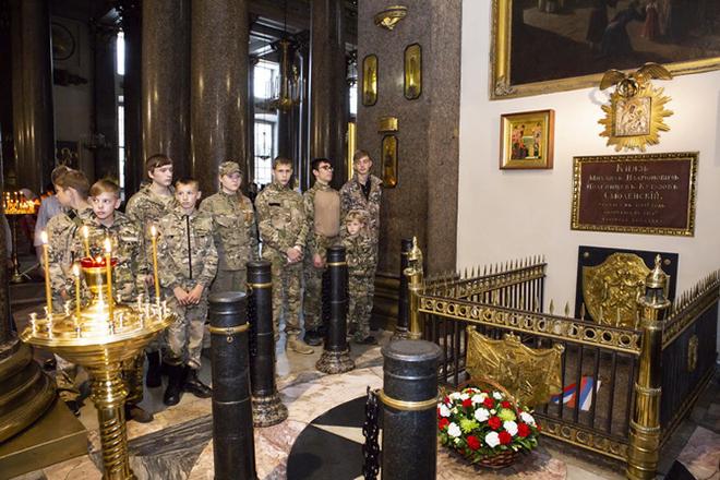 Могила Кутузова в Казанском кафедральном соборе Санкт-Петербурга