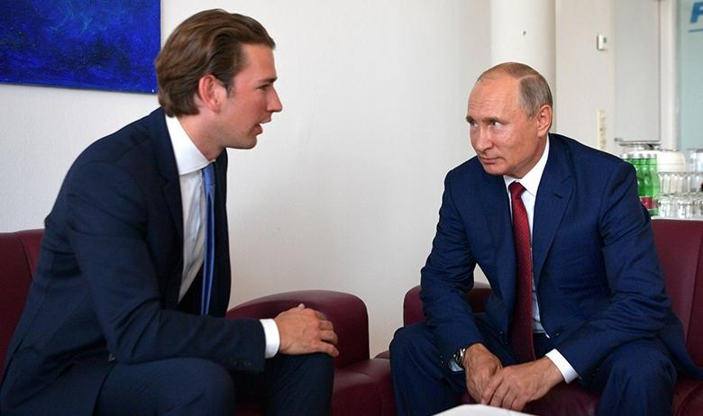 Себастьян Курц и Владимир Путин