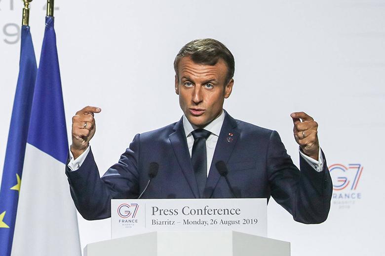 Президент Франции Эммануэль Макрон