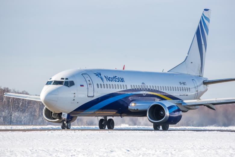 Пассажирский самолет авиакомпании Nordstar 