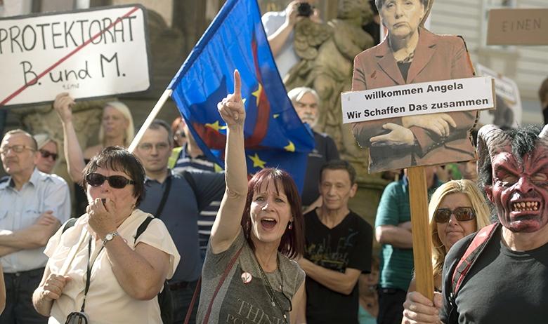 Чешские националисты протестуют против нелегальных эмигрантов