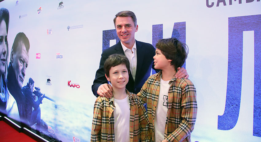 Игорь Петренко с сыновьями