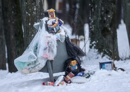 Челябинск «утонул в мусоре» в канун Нового года