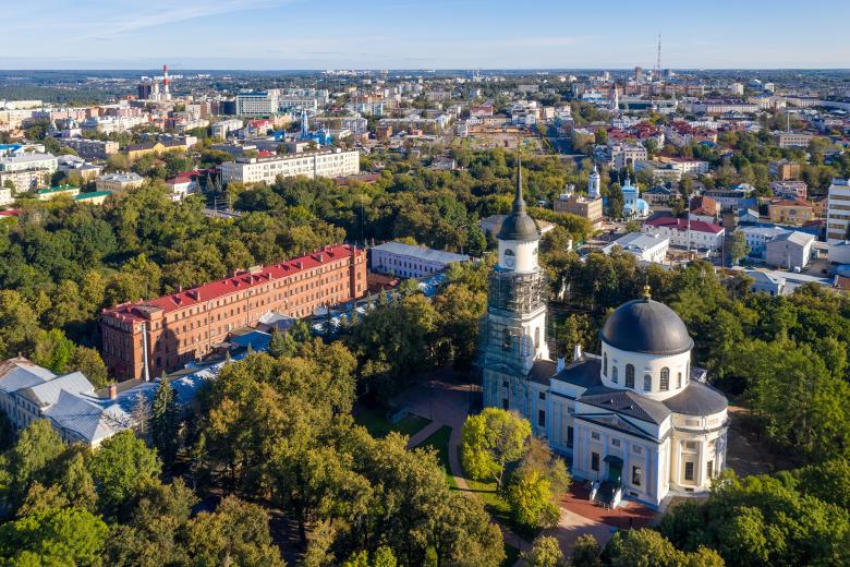 Вид на город Калугу