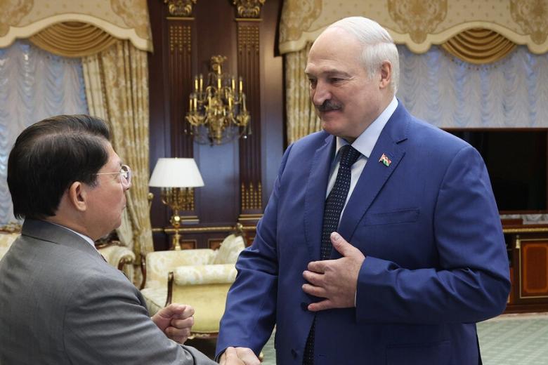 Денис Монкада Колиндрес и Александр Лукашенко