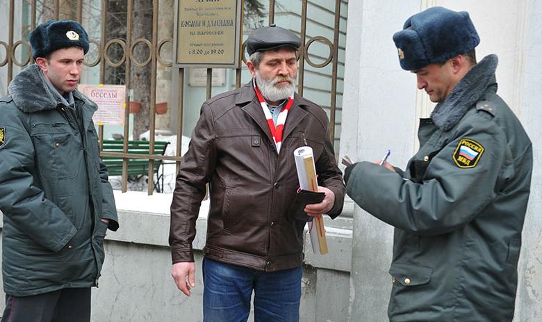 Белорусские полицейские за работой