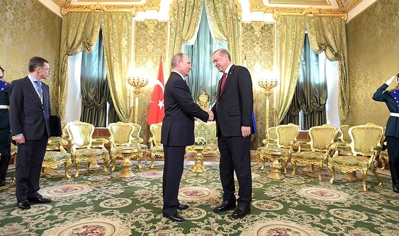 Президент РФ Владимир Путин и президент Турции Реджеп Тайип Эрдоган