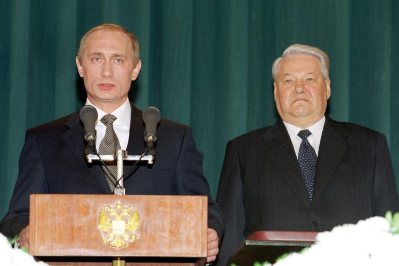 Владимир Путин и Борис Ельцин