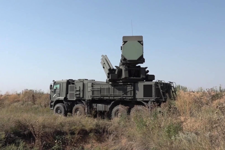 Боевая работа ЗРПК «Панцирь-С» 