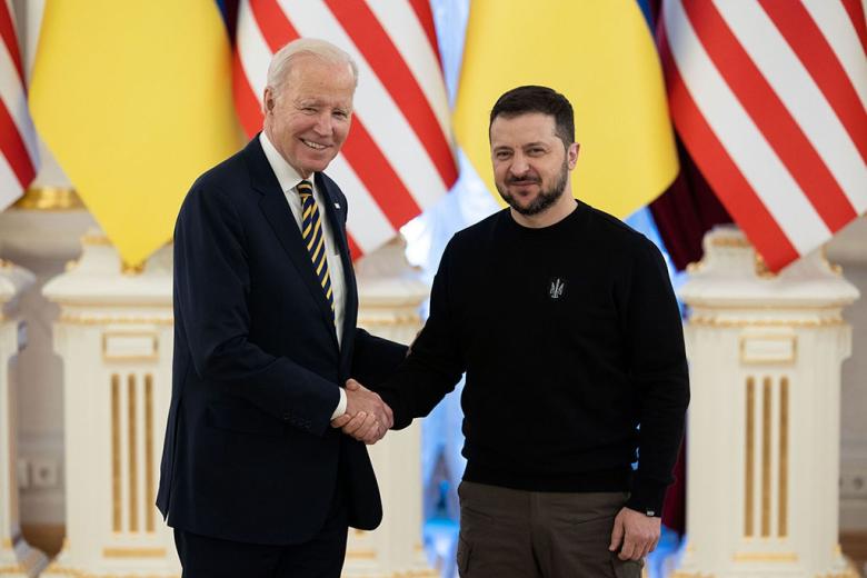 Джо Байден и Владимир Зеленский