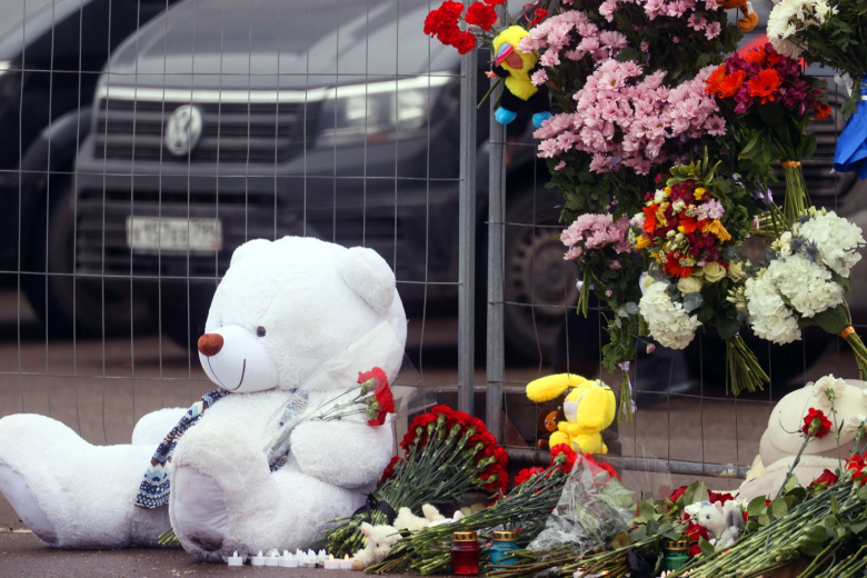 Акция памяти жертв теракта в «Крокус Сити Холле»