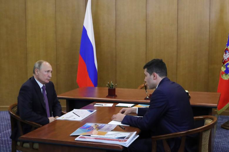Владимир Путин и  Антон Алиханов