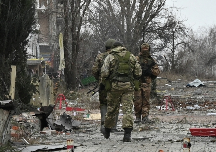 Бойцы подразделения ЧВК «Вагнер»