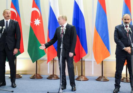 Опубликован текст заявления Путина, Алиева и Пашиняна после встречи в Сочи