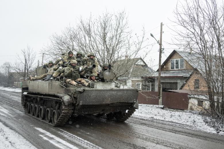 Российские бойцы в зоне СВО