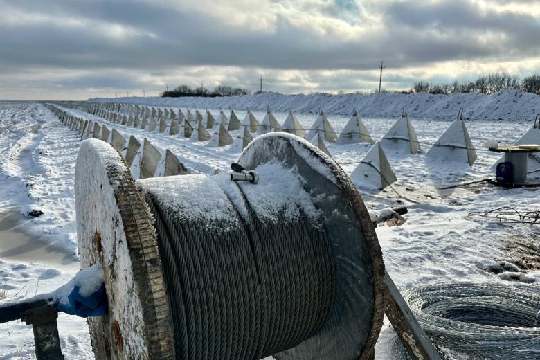Строительство засечной черты в Белгородской области