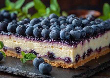 Творожный пирог с черникой: рецепт вкусного летнего десерта