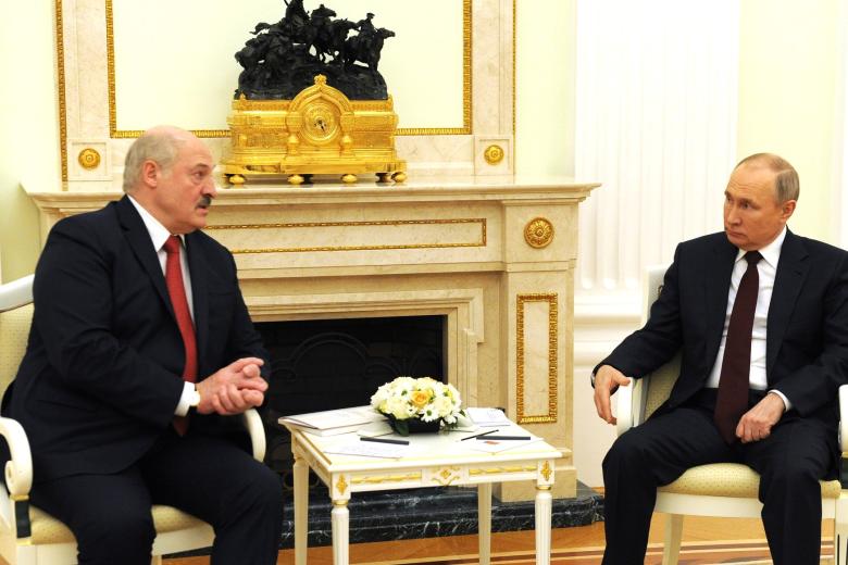 Президент Белоруссии Александр Лукашенко и президент России Владимир Путин