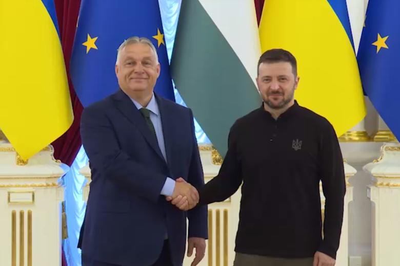 Виктор Орбан и Владимир Зеленский