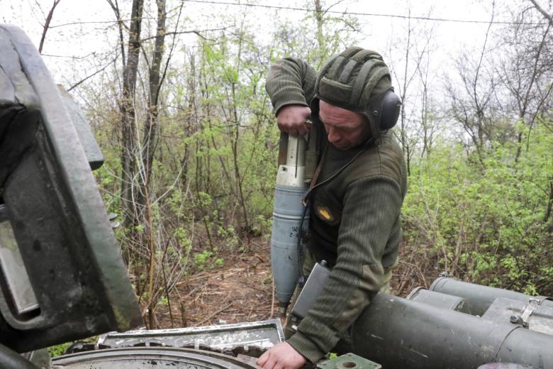 Боевая работа экипажа танка Т-72 в ходе специальной военной операции