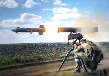 Российский «Корнет» уничтожил украинский танк под Купянском 