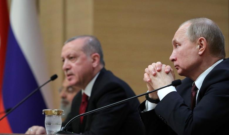 Реджеп Тайип Эрдоган и Владимир Путин