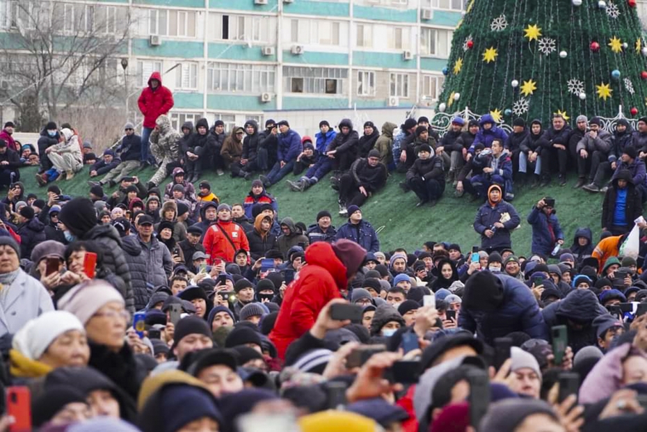 Протестующие в Нур-Султане