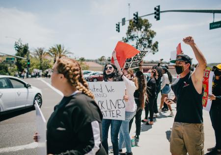 В США на фоне протестов Black Lives Matter появился памятник «Ода Путину»