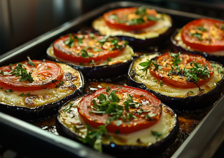 Пирамидки из баклажанов в духовке! На гарнир, на закуску — вкуснота