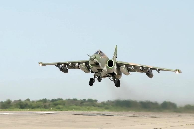 Штурмовик Су-25СМ ВКС России в зоне специальной военной операции