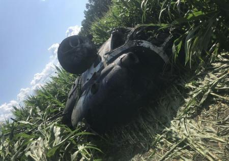 Вертолёт Ми-2 разбился на Украине