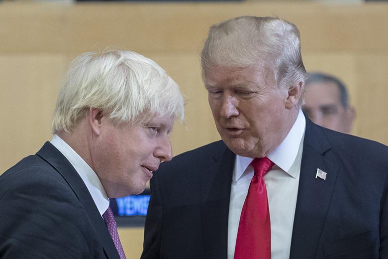 Борис Джонсон и Дональд Трамп