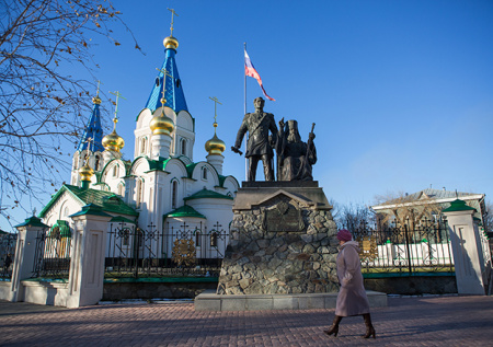 РПЦ провела в Благовещенске молебен против коронавируса