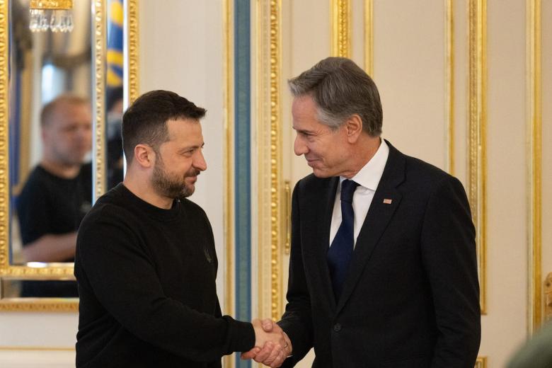Президент Украины Владимир Зеленский и Энтони Блинкен