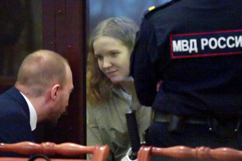 Дарья Трепова, обвиняемая по делу о теракте в кафе в Санкт-Петербурге