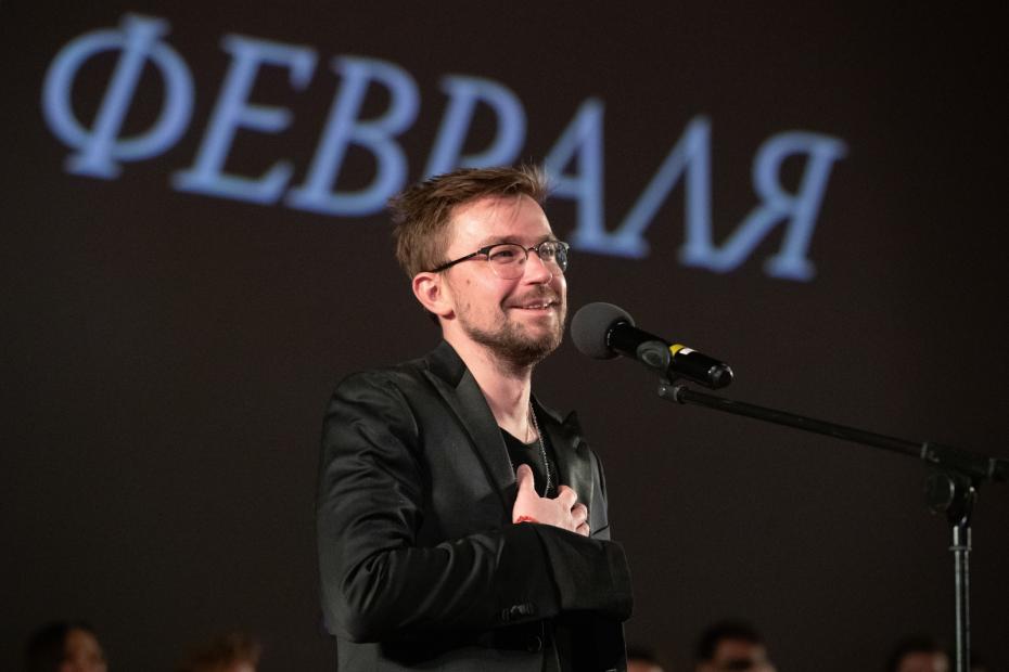Актер Александр Петров на премьере фильма «Непослушная» режиссера Дмитрия Суворова в киноцентре «Октябрь»