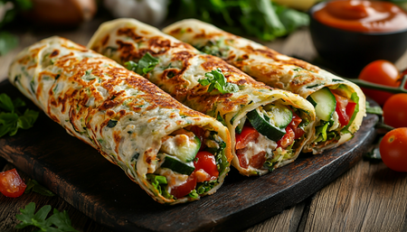 Кабачковые блинчики с начинкой! Балуемся вкусненьким и худеем — 65 ккал