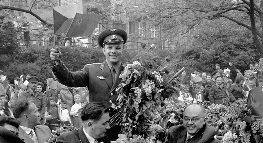 Юрий Гагарин в Чехословакии