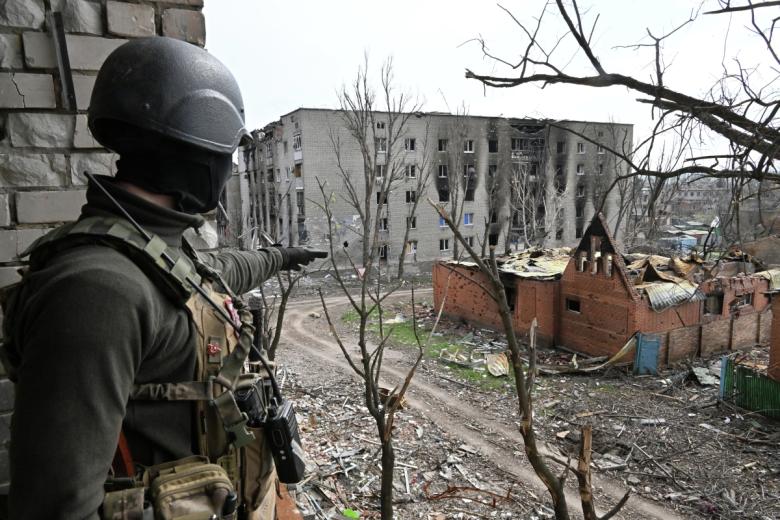 Боец ЧВК «Вагнер» в Артёмовске